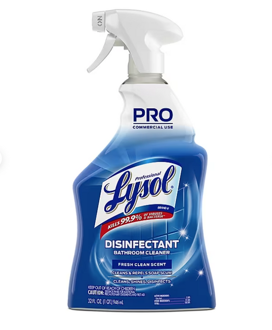 Lysol PRO Disinfectant Power Bathroom Foamer, Atlantic Fresh Scent, 32 oz. (36241-04685)