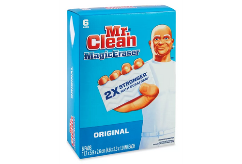 Mr. Clean Magic Eraser, 2 3/10 x 4 3/5 x 1, White, 6/Pack (PGC79009PK)