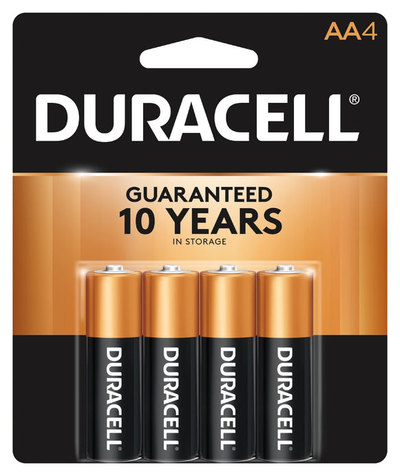 Duracell Coppertop AA Alkaline Battery, 4/Pack (DURMN1500B4Z)