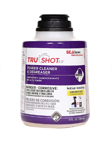 SC Johnson Profesional TruShot 2.0 Power Cleaner & Degreaser, Clean Fresh Scent, 10 oz., 4/Carton (315386)