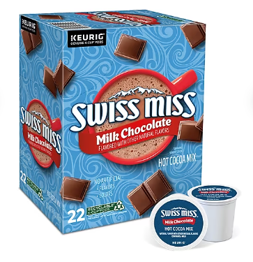 Swiss Miss Milk Chocolate Hot Cocoa, 0.65 oz. Keurig® K-Cup® Pods, 22/Box (1252)