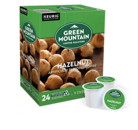 Green Mountain Hazelnut Coffee Keurig® K-Cup® Pods, Light Roast, 96/Carton (6792)