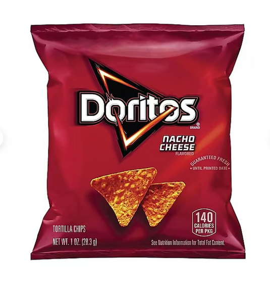 Doritos Nacho Cheese tortilla Corn Chips, 1 oz., 50 Bags/Pack (220-00475)