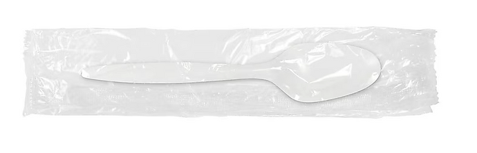 Berkley Square Individually Wrapped Teaspoon, Medium-Weight, White, 1,000/Pack (1103000)