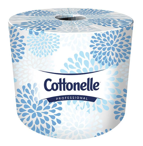 Cottonelle Professional Recycled Toilet Paper, 2-ply, White, 451 Sheets/Roll, 60 Rolls/Case (17713)