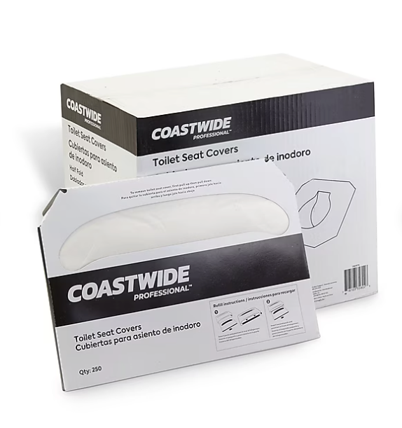 Coastwide Professional™ Toilet Seat Covers, 0.87