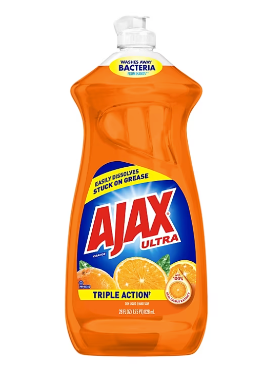 Ajax Triple Action Liquid Dish Soap, Fruity, 28 oz. (144678)