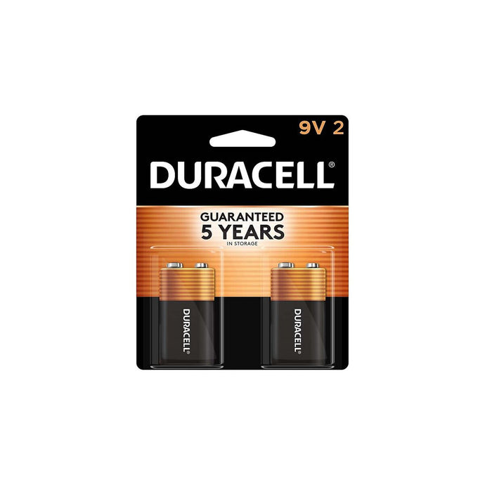 Duracell Coppertop 9V Alkaline Batteries, 2/Pack (MN1604B2Z)