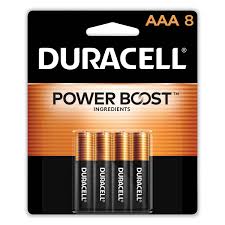 Duracell Coppertop AAA Alkaline Battery, 8/Pack (DURMN2400B8Z)